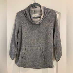 French Laundry Medium Gray Cowlneck Shirt